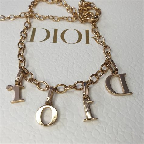 dior necklas|dior letters necklace value.